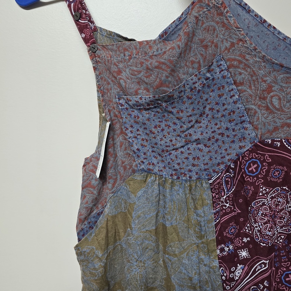 Sacred Threads Multicolor Patchwork Jumpsuit Over… - image 2